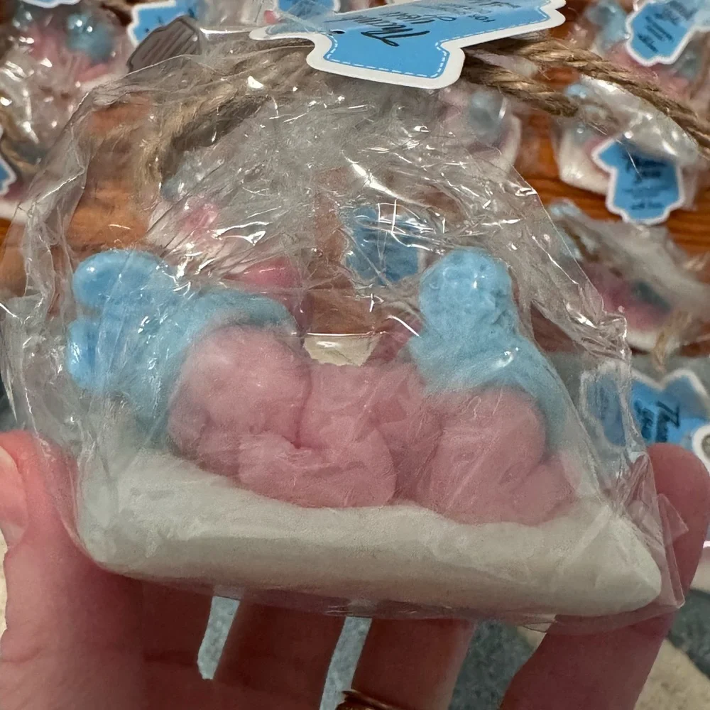 Pink and Blue Baby Shower Soap Favors